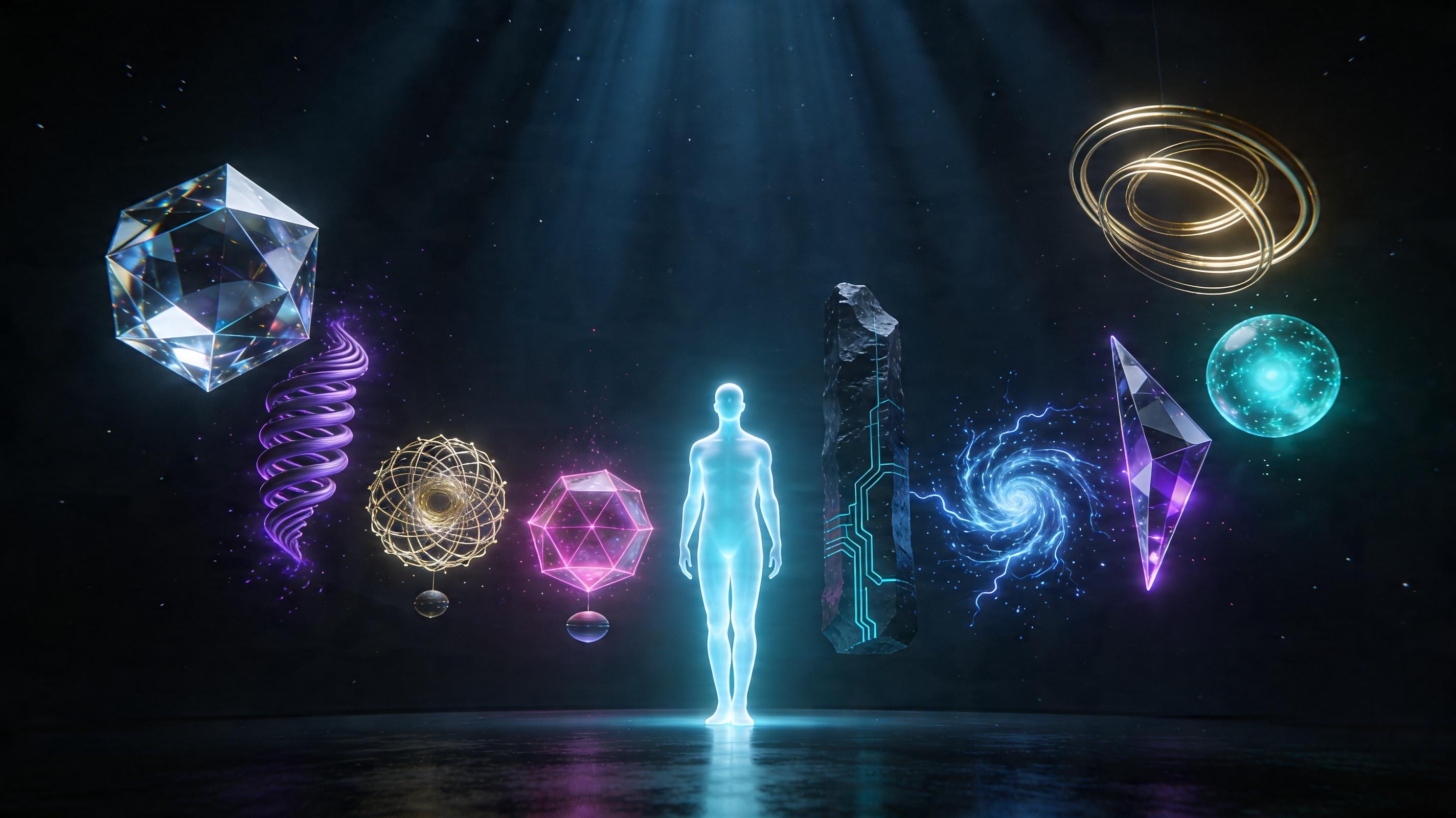 Visual representation of the Smartify squad personas with one human architect lead and nine abstract AI specialist entities